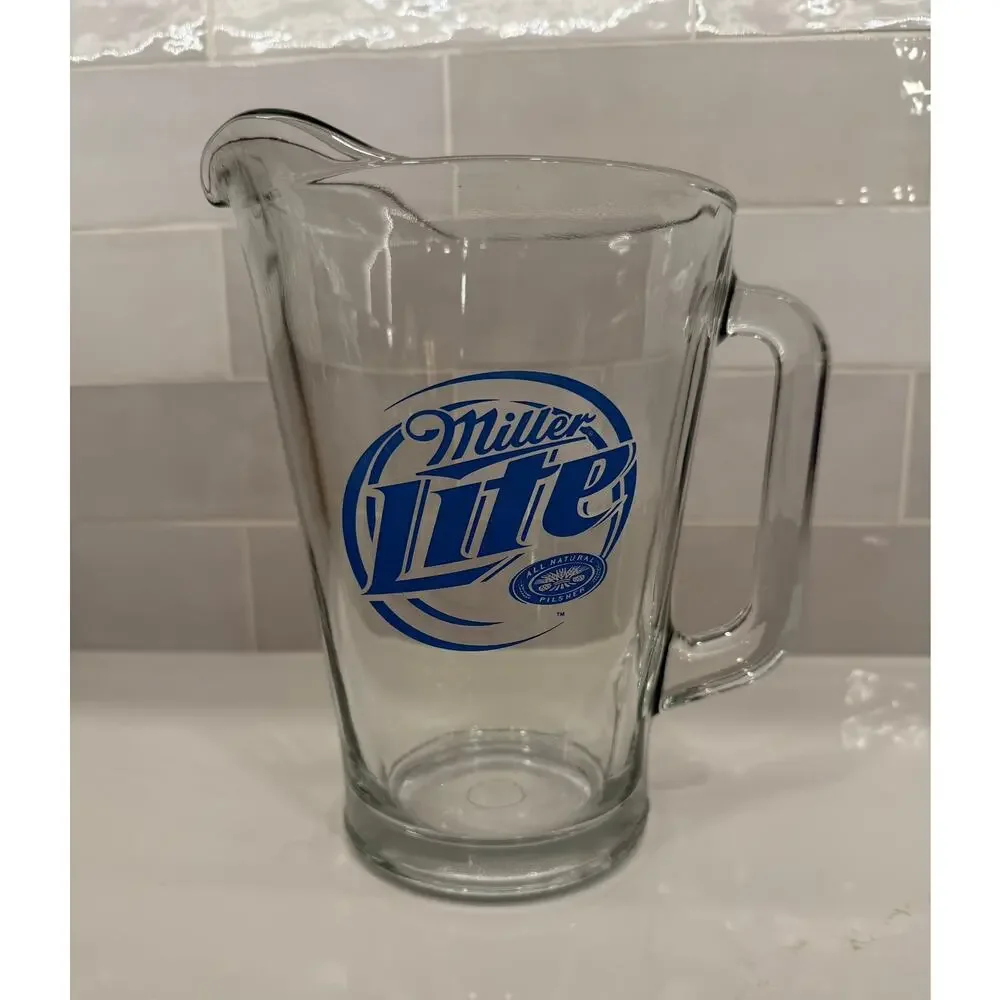 Miller Lite Draft Glass Beer Pitcher‎